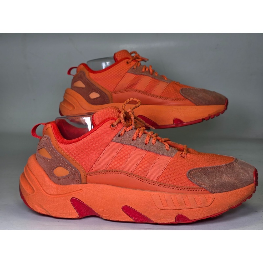 Adidas Originals ZX 22 Boost Men's Sneakers Size 9.5 UK‎ 9 Orange Athletic Shoes